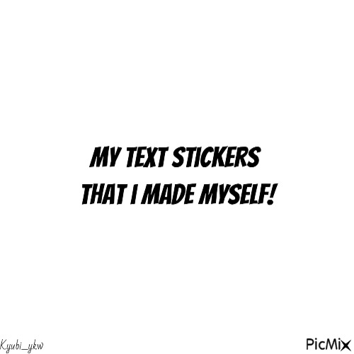 My text stickers - gratis png