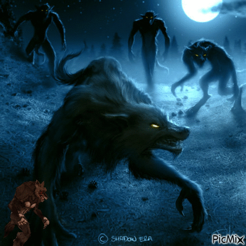 loup garou - Ilmainen animoitu GIF