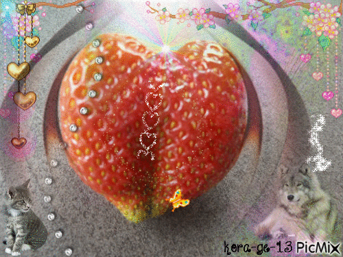 Erdbeere - Gratis animerad GIF