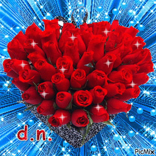 cuore di rose - Ingyenes animált GIF
