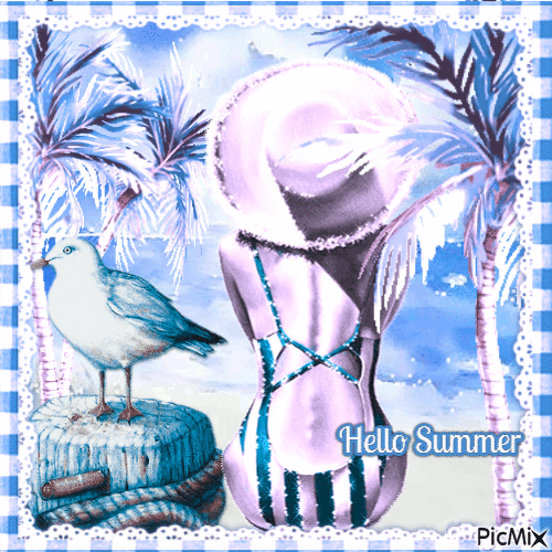 Hello Summer - 免费动画 GIF