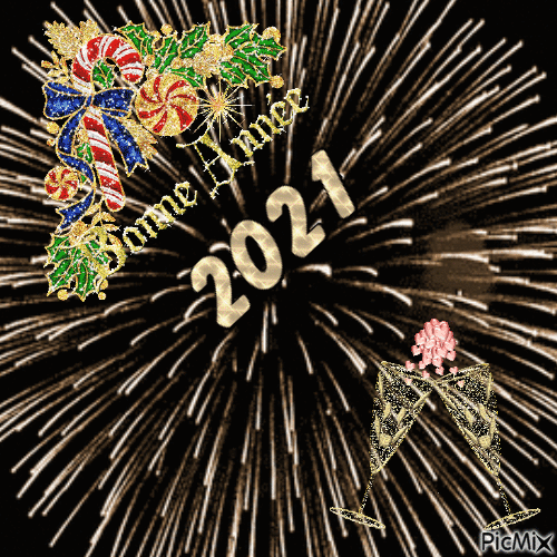 Bonne Année 2021 - Animovaný GIF zadarmo