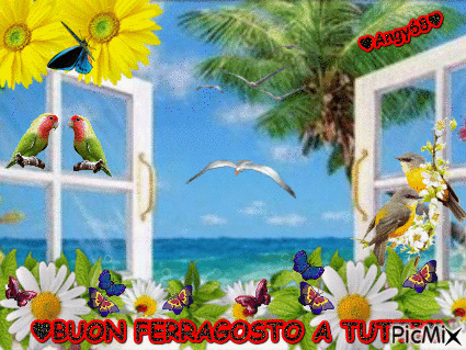 buon ferragosto - Бесплатный анимированный гифка