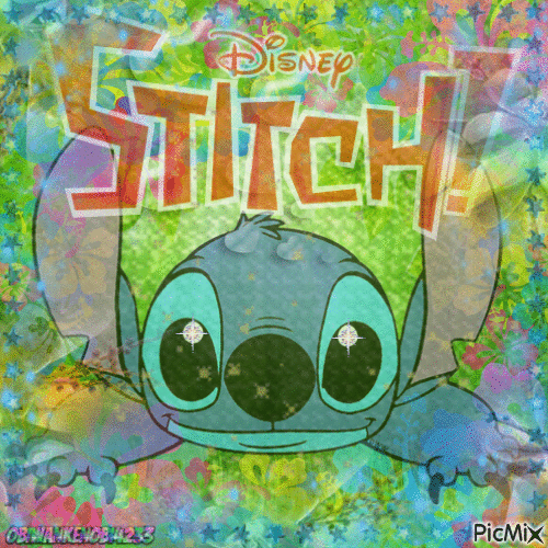 Stitch - GIF animasi gratis