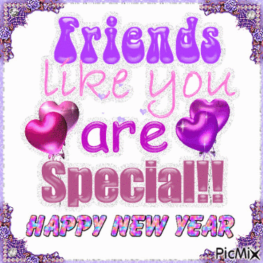 Special Friends New Year - Бесплатный анимированный гифка