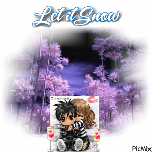 Let It Snow - GIF animado gratis