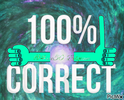 100% correct - Gratis animerad GIF