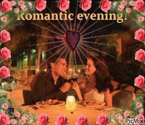 Romantic night! - 無料のアニメーション GIF