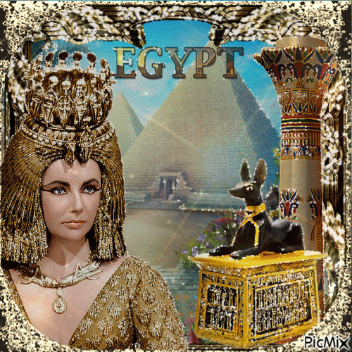 Ägyptische Pharaonin - Darmowy animowany GIF