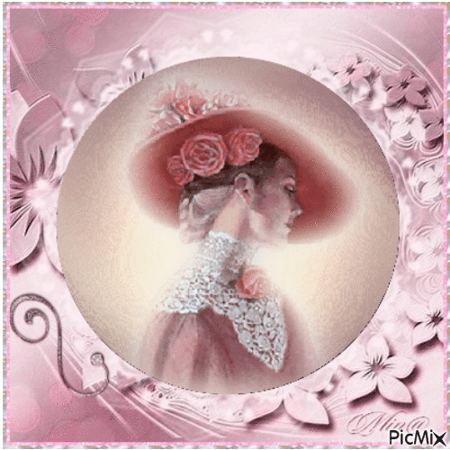 Woman in Pink - Ingyenes animált GIF