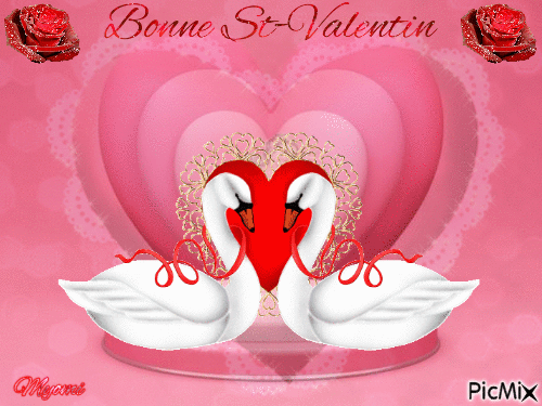 Bonne St-Valentin - Бесплатный анимированный гифка