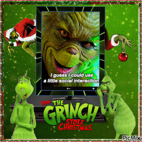 A Grinch-y Christmas - GIF animado grátis
