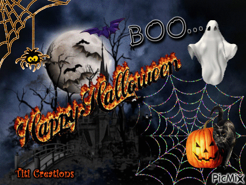 happy halloween - Бесплатный анимированный гифка