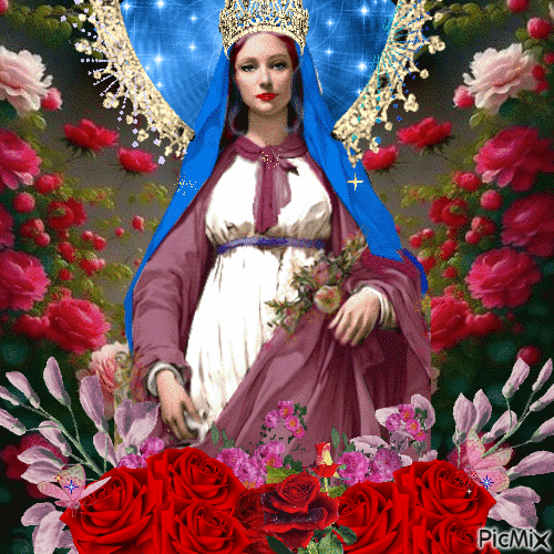 Our Lady Of the Rosary - Free animated GIF