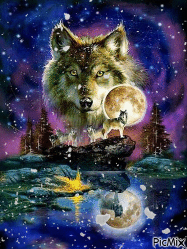 les loups - Бесплатни анимирани ГИФ