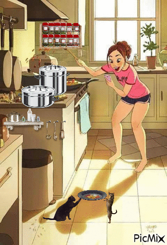Fuera de la cocina - Zdarma animovaný GIF