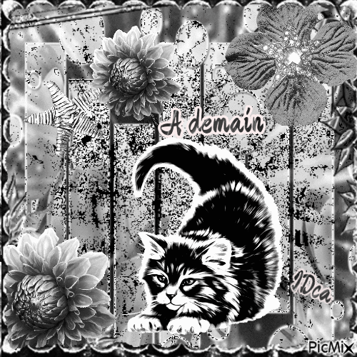 Bonne nuit  les chatons - Nemokamas animacinis gif