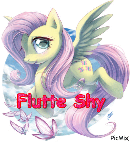 Flutter Shy 0 - Free animated GIF