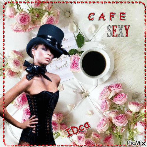 Café sexy - Gratis animeret GIF