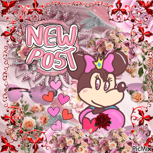 New Post Queen Minnie tonos pasteles - GIF animado gratis