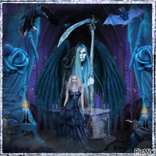 Female death angel - Δωρεάν κινούμενο GIF
