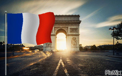Vive la France - Gratis animeret GIF