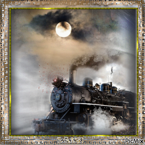 La locomotive - GIF animado grátis