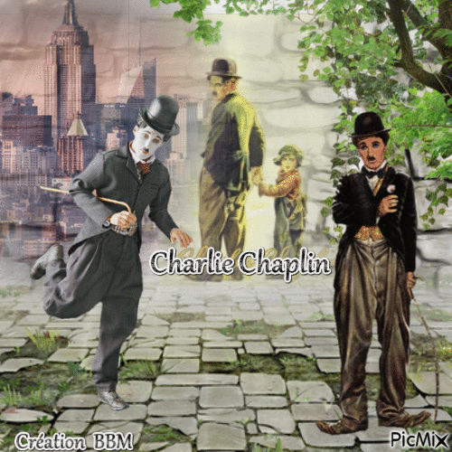Charlie Chaplin par BBM - Gratis animeret GIF