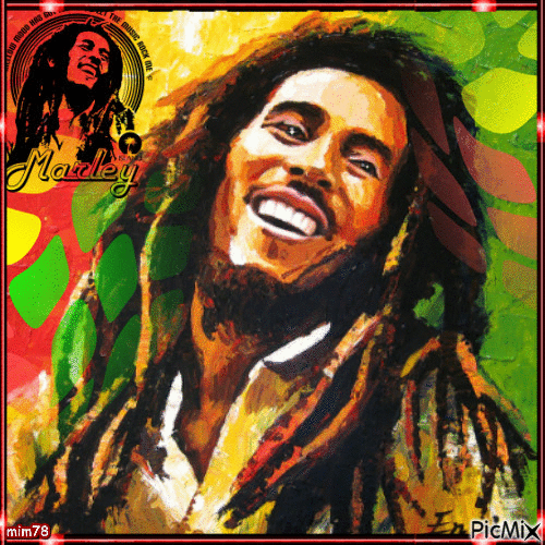 Bob Marley - Gratis animerad GIF