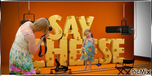 Say Cheese - Gratis animerad GIF