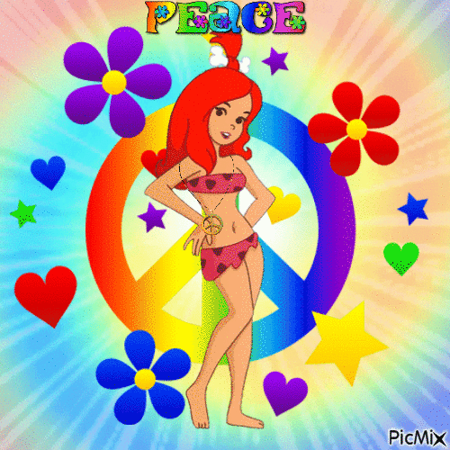 Pebbles Peace - Animovaný GIF zadarmo