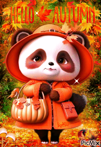 🍁 Hello Autumn 🍁 - Gratis animeret GIF