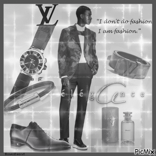 Louis Vuitton Man elegance - Zdarma animovaný GIF