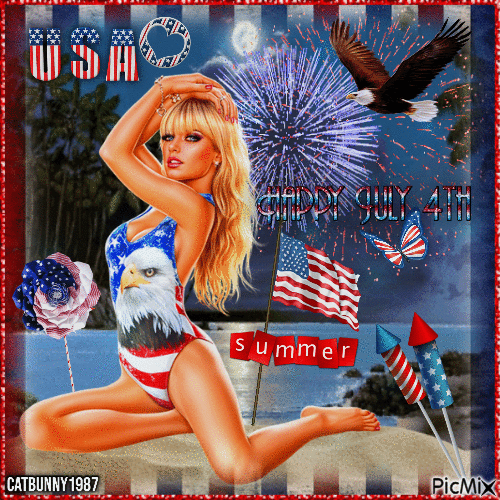 4TH OF JULY SUMMER! - Free animated GIF
