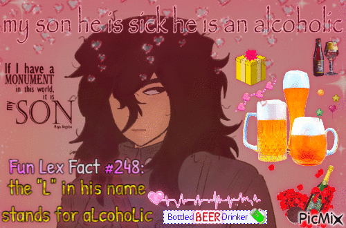My son he is sick he is an alcoholic - GIF animate gratis