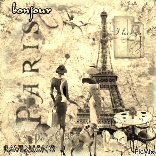Bonjour Paris - 無料のアニメーション GIF