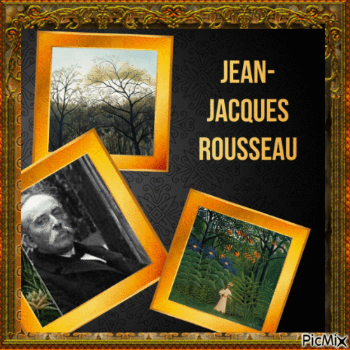 Jean-Jacques Rousseau - GIF animé gratuit