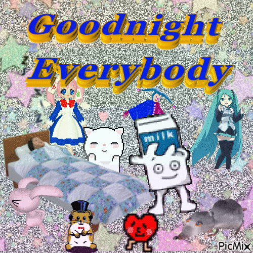 good night everybody - Zdarma animovaný GIF