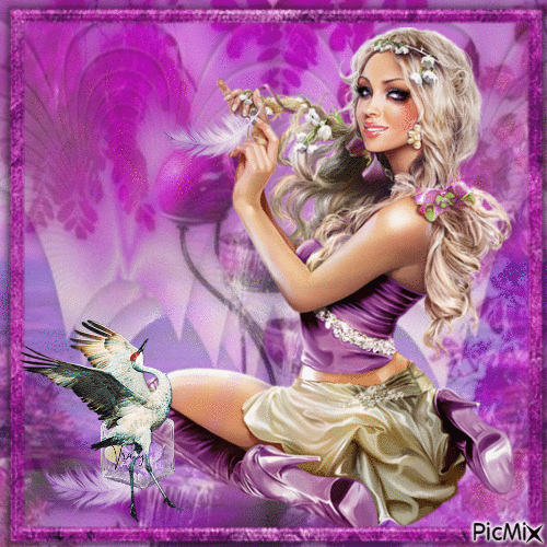 Woman in purple shades - Δωρεάν κινούμενο GIF