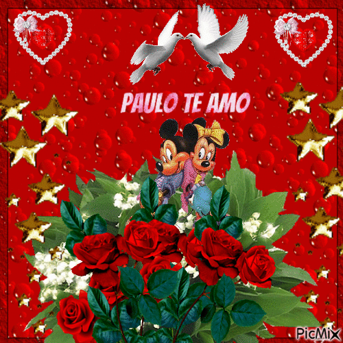 Paulo te amo - Бесплатный анимированный гифка