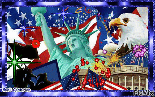 Independência EUA - GIF animado gratis