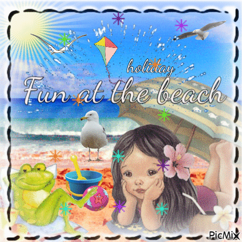 Beach Holiday - Bezmaksas animēts GIF
