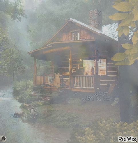 Niebla en el bosque - Kostenlose animierte GIFs