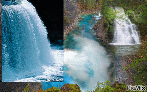 Belles cascades - Besplatni animirani GIF