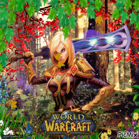 World of Warcraft - ELF - Bezmaksas animēts GIF