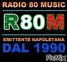 LOGO RADIO 80 MUSIC - GIF เคลื่อนไหวฟรี