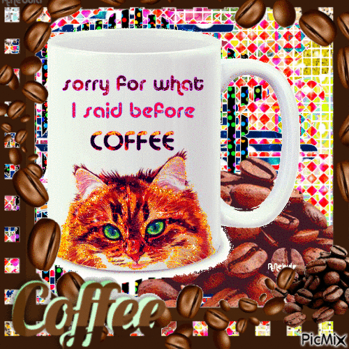 Good Morning..!! Coffee - GIF animate gratis