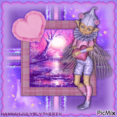 ~Purple & Pink Pixie~ - Gratis animerad GIF