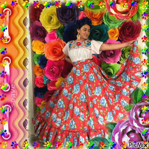 FEMME MEXICAINE - Δωρεάν κινούμενο GIF
