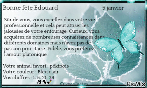 5 janvier Edouard - Gratis geanimeerde GIF